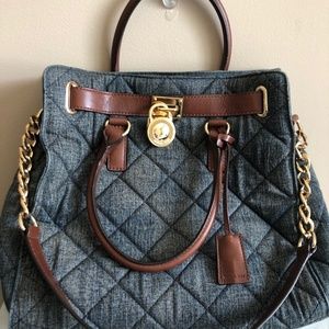Michael Kors Hamilton Denim Satchel